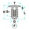 CG94 Knob - Roof Hole Screw (Set of 4) -