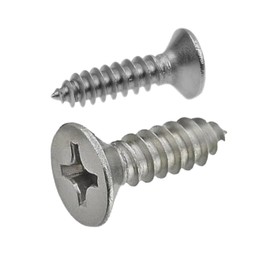 Self Tapping Screws, Countersunk Self Drilling Screw Kit, M3 x10mm 50 pcs,304 Stainless Steel, Wood Flat Head Metal Self-Drilling Bolt Self-Tapping Phillips Assorted Assortment Cross Fasteners Set