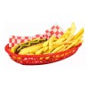 Dilitools Canasta Plástica Negra 23.5 Cm Comida Rápida Botana 30