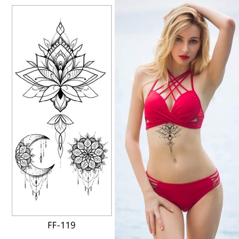 Luna Feather Tattoo Moon Tattoo Lotus Flowers Tattoo Elephant Tattoo
