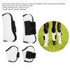 4PCS White PU Shell Horse Front Back Leg Guard Boot