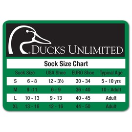 Ducks Unlimited Men's Tall Boot Socks (1-Pair), Camouflage, Large