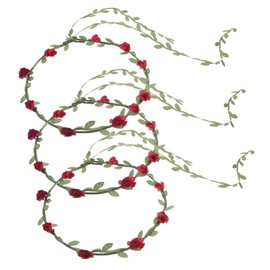 Ipetboom 3pcs Floral Leaf Hair Wreaths for Weddings Elegant Bridal Headbands Lightweight Flower Crowns for Flower Girls and Special Occasions Romantic Hair Accessories