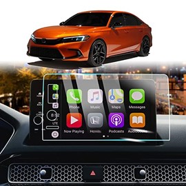CKE for 11th Civic Navigation Screen Protector Hardness Anti-Scratch Fingerprint Tempered Glass Compatible with Honda Civic 2022 Si Sedan/Touring Sedan/Touring Hatchback Accessories