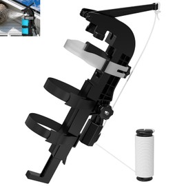 Spray Can Extension Pole Adaptor with Adjustable Bottom Bracket, Adapts for 9-13.58inch (22.87-34.5cm) Spray Cans, Professional Sprayer Adaptor for Spraying Wasp Nests in High Places, Spray Paint