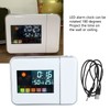 Digital Projection Alarm Clock with Thermometer and Hygrometer, 180 Degree