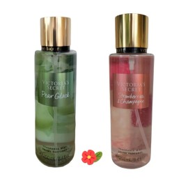 Victoria's Secret 2 Victoria's Secret Limited Edition Pear Glace & Strawberries Champagne Mist.