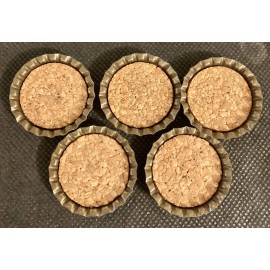 Nehi Red Soda 1940's Unused Cork Lined Bottle Caps Lot of 5 (Stamps, AR)