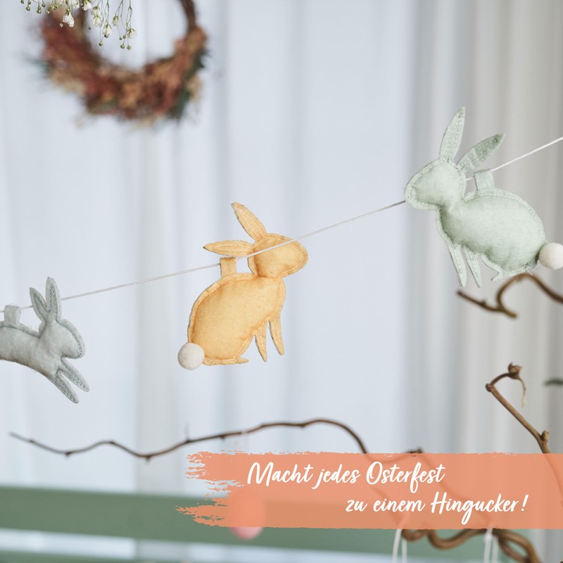 Papierdrachen Felt Easter Wall Garland – Playful Easter Joy –