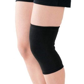 D&M #821BK-M Medium Compression Supporter for Knees, Black, M Size
