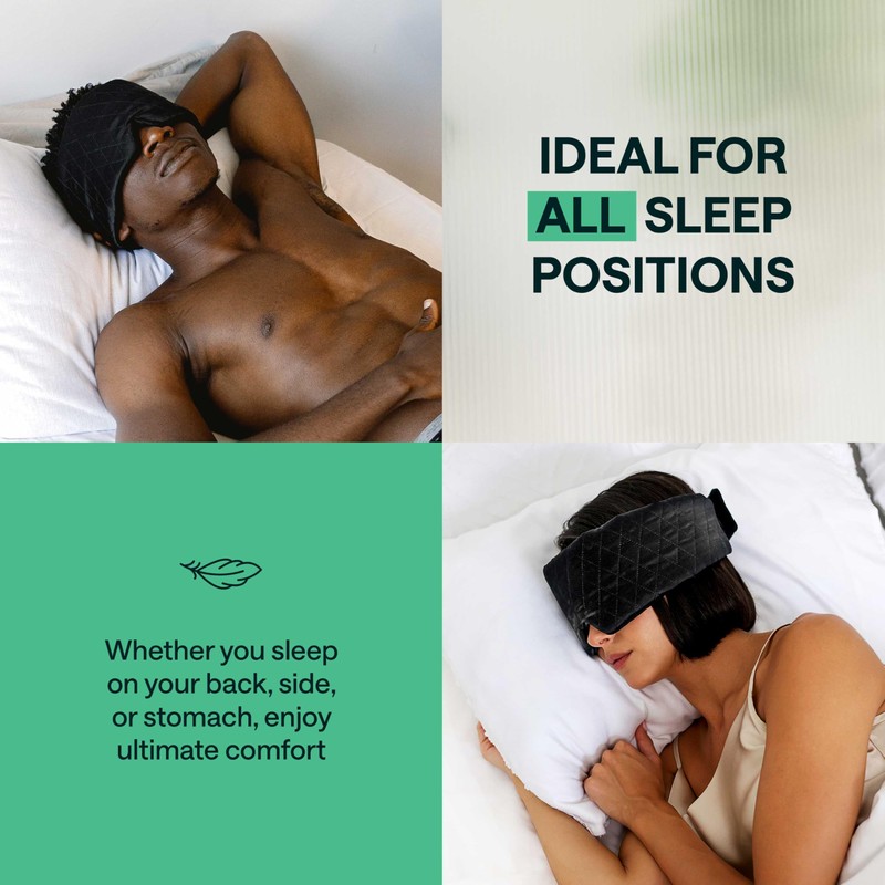 100% Mulberry Silk Sleep Mask – Total Blackout Eye Mask