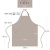 BIGHAS Adjustable Bib Apron with Pocket Extra Long Ties for