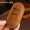 Aoocar Leather Key Fob Cover, Compatible with Jeep Grand Cherokee
