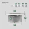 Vent Systems 4" Inch White Metal Adjustable Diffuser - Round