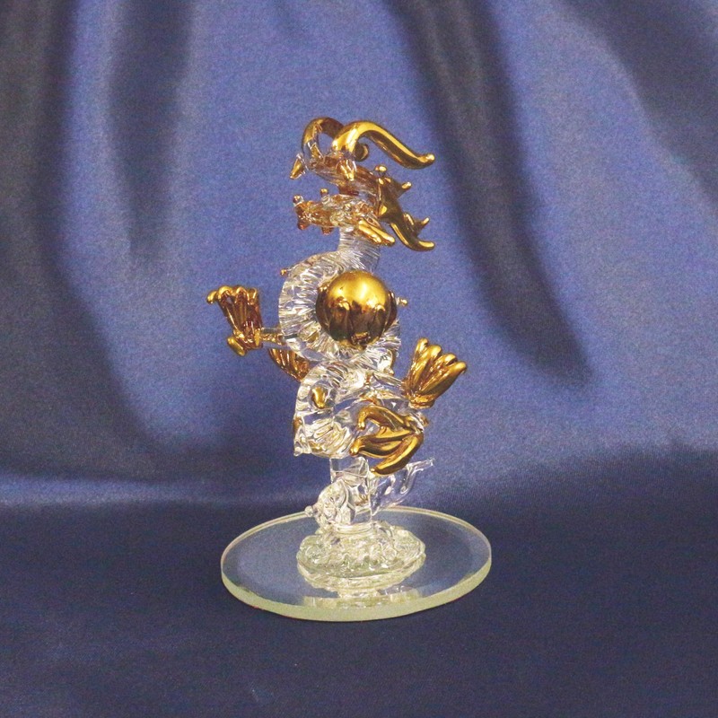 Castle Enterprise Forkart Handmade Glass Craft Feng Shui Good Luck