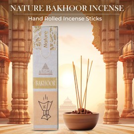 AROMA LIFESTYLE FRAGRANCES Bakhoor Incense Sticks – Handrolled, Long-Lasting Scent for Home, Meditation & Relaxation (Pack of 2, 50 Sticks)