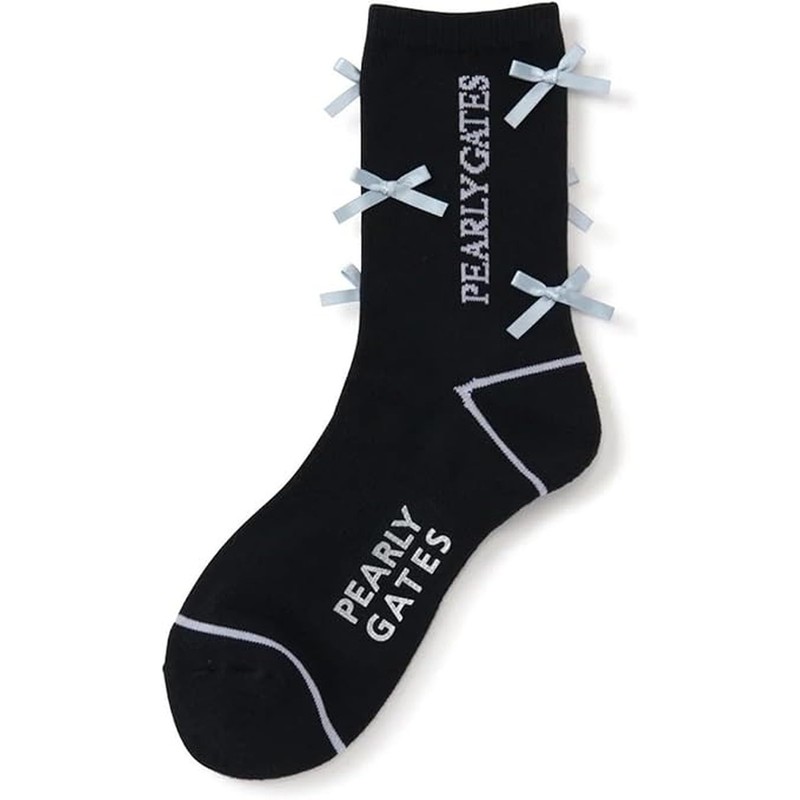 Parly Gates 053-5186210 Women's Middle Socks (Antibacterial, Deodorizing, Thin Ribbon)