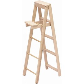 1/12 Miniature Step Ladder Dollhouse Furniture Accessories Lightweight Dollhouse Decor