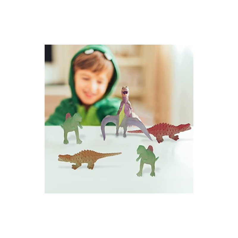 Playlearn Glow In Dark UV Dinosaur Set, Charge in the