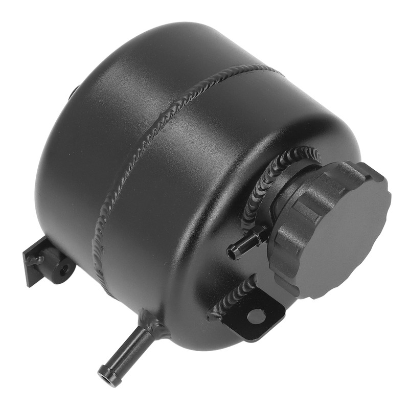 Radiator Coolant Expansion Tank 2.5L Capacity Aluminum Alloy Black Reservoir
