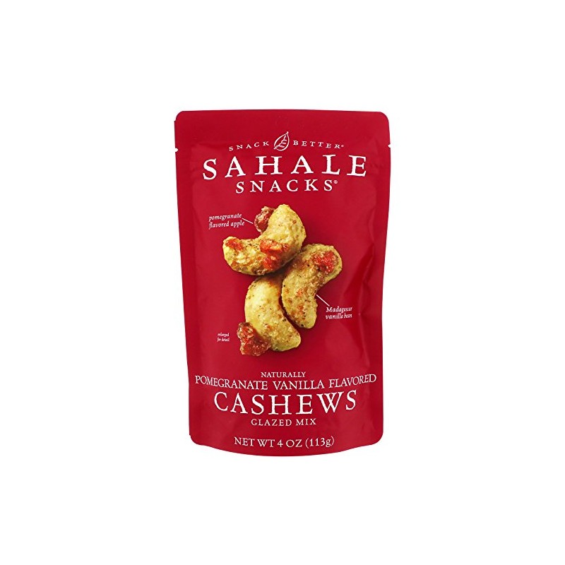 Glazed Mix, , Naturally Pomegranate Vanilla Flavored Cashews, 4 oz-