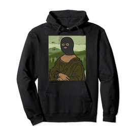 Mona Lisa burglar costume bandit robber Pullover Hoodie