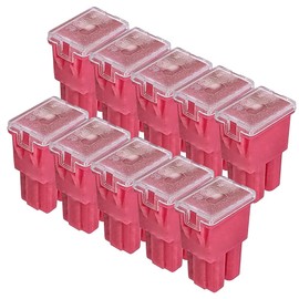 Gebildet 10 Pieces Square Car Fuses 30A High Standard Profile Box Shape Car Fuse for SUVs, Cars, Trucks and Boats (Inner Insert Type)