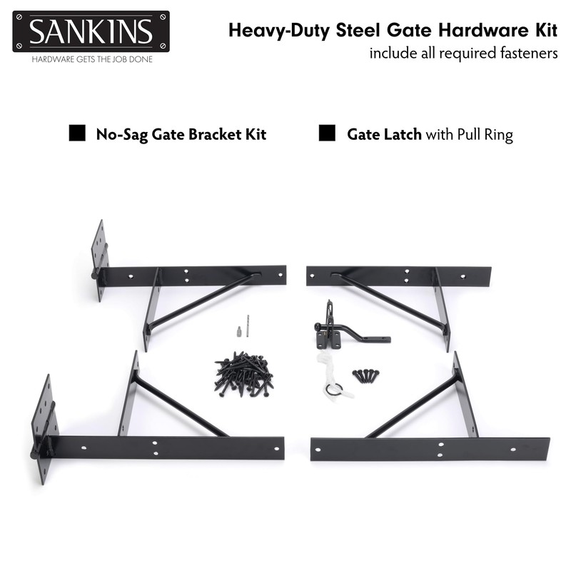 SANKINS 2 Set Anti Sag Corner Brace Bracket, Heavy Duty