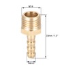 sourcing map Brass Metric Barb Connector Hose Nozzle 6mm x