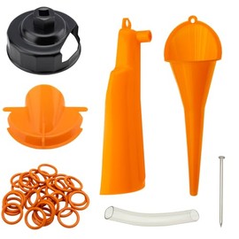 Oil Change Kit Oil Filter Cap Wrench,Crankcase Fill Funnel,Primary Case Oil Funnel,Drip-Free Oil Filter Funnel,30Pcs O-Rings,Compatible with Harley,QHDSGZS-011
