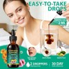 21-in-1 Lymphatic Drainage Drops 60ml, Lymphatic Drainage Supplement with Dandelion Extract, Zine, Burdock Extract, Support Lymph System Cleanse