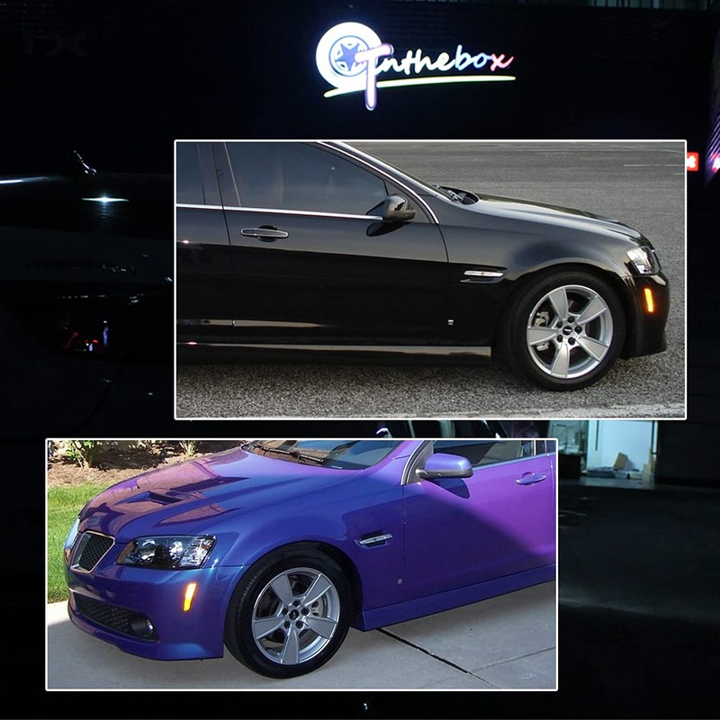 GTINTHEBOX Smoked Lens Front Bumper Fender Amber LED Side Marker