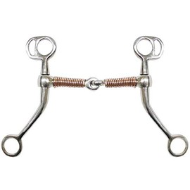 Showman Stainless Steel Tom Thumb Bit w/ 5" Copper Wrapped Snaffle Mouth! New Horse TACK!