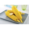 HIC Kitchen Corn Desilking Brush and Vegetable Scrubber, Dual-Textured Bristles,