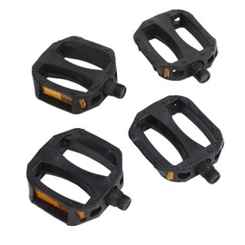 Kids Bike Pedals, Bike Pedals 4pcs Nylon Plastic Anti Slip Children Bike Pedal 12mm Thread Replacement Bike Pedals with Reflective Strip for Children Bike