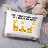 PLITI Giraffe Gifts for Giraffe Lovers Giraffe Makeup Bag Yes