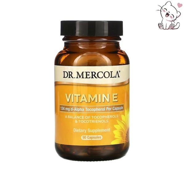 Dr. Mulcora, Vitamin E, 90 capsules / 닥터 멀코라, 비타민E, 캡슐 90정