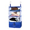 CHOBOND Travel Luggage Organizer Portable Hanging Travel Shelves Bag Multiple