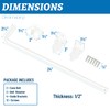 24" Heavy Duty Cane Bolt Gate Drop Rod Hardware Ground