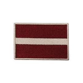 Latvia Country Flag Logo Patch Embroidered Applique Latvia Country Flag Patch Iron On Patch Sew On Patch Emblem