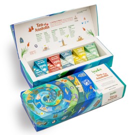 Lazika Tea Variety Pack with Lovely Presentation Box, Black, Green and Herbal Tea Sampler Gift Set, 10 Counts, Premium Collection with Pyramid Infuser Bag, Handcrafted