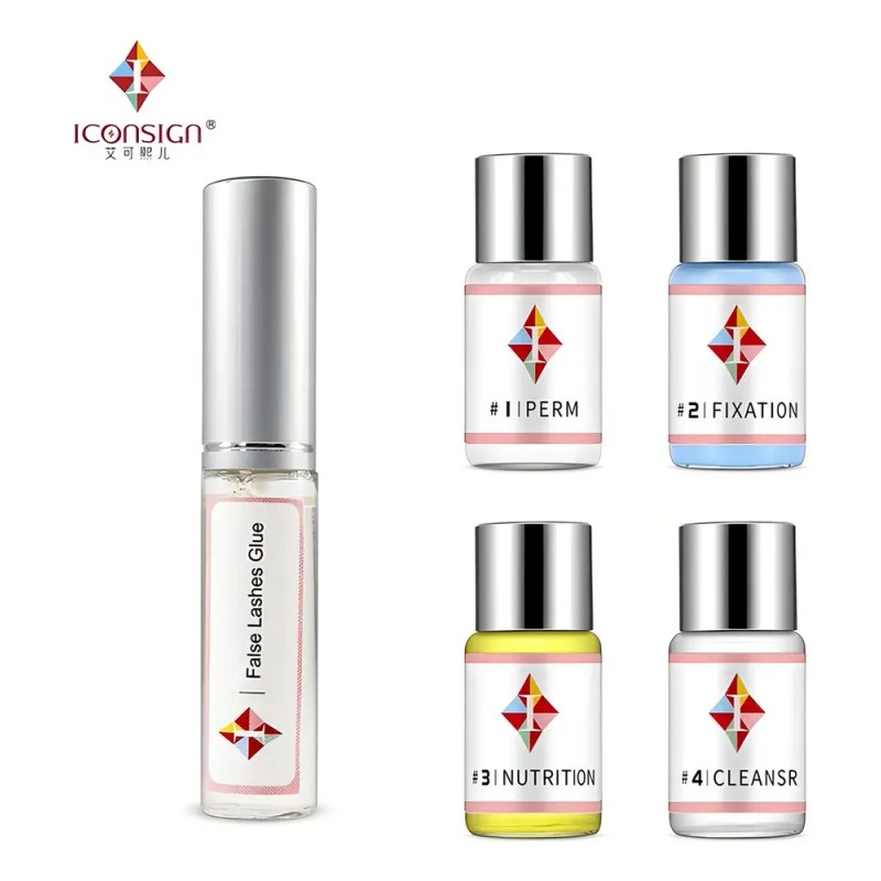 Kit Lash Lift Permanente Pestañas Marca Iconsign con Aceite Nutritivo