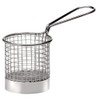 APS Snack-Holder Servier-Frittierkorb aus Edelstahl, Ø 8 cm, Höhe 7,5