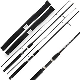2 X NGT 6FT STALKER BLACK CARP FISHING ROD 2PC 1.8M STALKING TACKLE