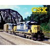 A-Trains CSX SD40-2 8" x 10" Metal Sign