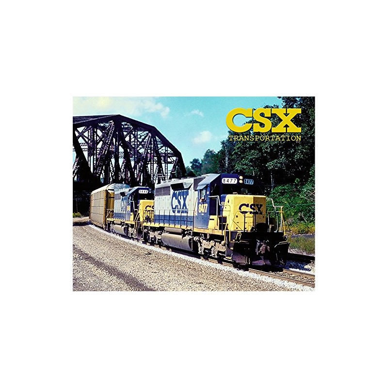 A-Trains CSX SD40-2 8" x 10" Metal Sign