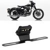 Motorcycle License Plate Lamp Blue LED with Bracket Univeral for
