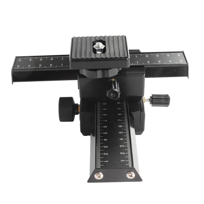 Macro Focusing Rail Slider 4 Way Magnesium Aluminum Alloy Close