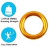 PROND Aluminum Rappel Ring, Climb Perfect Tension Aluminum Alloy O-Ring,