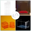 sourcing map 8 Set Acrylic Corner Bracket L-Shaped and Triangle
